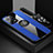 Funda Silicona Carcasa Ultrafina Goma con Magnetico Anillo de dedo Soporte X03L para Xiaomi Poco X5 5G Azul