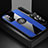 Funda Silicona Carcasa Ultrafina Goma con Magnetico Anillo de dedo Soporte X03L para Xiaomi Redmi Note 11T 5G Azul