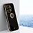 Funda Silicona Carcasa Ultrafina Goma con Magnetico Anillo de dedo Soporte XL1 para OnePlus Ace 2 5G Negro