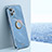 Funda Silicona Carcasa Ultrafina Goma con Magnetico Anillo de dedo Soporte XL1 para Realme GT2 Pro 5G Azul
