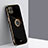 Funda Silicona Carcasa Ultrafina Goma con Magnetico Anillo de dedo Soporte XL1 para Samsung Galaxy A22s 5G Negro