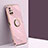 Funda Silicona Carcasa Ultrafina Goma con Magnetico Anillo de dedo Soporte XL1 para Samsung Galaxy M51 Rosa