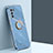 Funda Silicona Carcasa Ultrafina Goma con Magnetico Anillo de dedo Soporte XL1 para Samsung Galaxy S20 FE 4G Azul