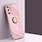 Funda Silicona Carcasa Ultrafina Goma con Magnetico Anillo de dedo Soporte XL1 para Samsung Galaxy S20 Plus 5G Rosa