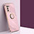 Funda Silicona Carcasa Ultrafina Goma con Magnetico Anillo de dedo Soporte XL1 para Samsung Galaxy S20 Rosa