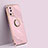 Funda Silicona Carcasa Ultrafina Goma con Magnetico Anillo de dedo Soporte XL1 para Xiaomi Mi 13 Lite 5G Rosa