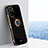 Funda Silicona Carcasa Ultrafina Goma con Magnetico Anillo de dedo Soporte XL1 para Xiaomi Redmi Note 10 4G Negro