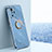 Funda Silicona Carcasa Ultrafina Goma con Magnetico Anillo de dedo Soporte XL1 para Xiaomi Redmi Note 10 Pro 5G Azul