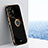 Funda Silicona Carcasa Ultrafina Goma con Magnetico Anillo de dedo Soporte XL1 para Xiaomi Redmi Note 10 Pro Max Negro