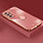 Funda Silicona Carcasa Ultrafina Goma con Magnetico Anillo de dedo Soporte XL2 para Samsung Galaxy A32 5G Rosa Roja
