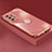 Funda Silicona Carcasa Ultrafina Goma con Magnetico Anillo de dedo Soporte XL2 para Samsung Galaxy A52 4G Rosa Roja