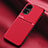 Funda Silicona Carcasa Ultrafina Goma con Magnetico para Huawei P50 Pro Rojo