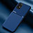 Funda Silicona Carcasa Ultrafina Goma con Magnetico para Samsung Galaxy M80S Azul