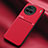 Funda Silicona Carcasa Ultrafina Goma con Magnetico para Vivo X90 5G Rojo