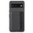 Funda Silicona Carcasa Ultrafina Goma con Magnetico S01D para Google Pixel 6 5G Negro