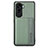 Funda Silicona Carcasa Ultrafina Goma con Magnetico S01D para Huawei Honor 90 Lite 5G Verde