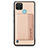 Funda Silicona Carcasa Ultrafina Goma con Magnetico S01D para Realme C21Y Oro