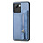 Funda Silicona Carcasa Ultrafina Goma con Magnetico S01D para Realme C30 Azul