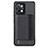 Funda Silicona Carcasa Ultrafina Goma con Magnetico S01D para Realme C31 Negro