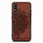 Funda Silicona Carcasa Ultrafina Goma con Magnetico S01D para Samsung Galaxy A01 SM-A015 Marron