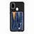 Funda Silicona Carcasa Ultrafina Goma con Magnetico S01D para Samsung Galaxy M21 Azul