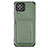 Funda Silicona Carcasa Ultrafina Goma con Magnetico S01D para Samsung Galaxy M32 4G Verde