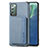 Funda Silicona Carcasa Ultrafina Goma con Magnetico S01D para Samsung Galaxy Note 20 5G Azul
