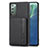 Funda Silicona Carcasa Ultrafina Goma con Magnetico S01D para Samsung Galaxy Note 20 5G Negro