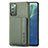 Funda Silicona Carcasa Ultrafina Goma con Magnetico S01D para Samsung Galaxy Note 20 5G Verde