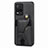 Funda Silicona Carcasa Ultrafina Goma con Magnetico S01D para Vivo Y21t Negro