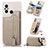 Funda Silicona Carcasa Ultrafina Goma con Magnetico S01D para Xiaomi Poco C55 Caqui