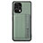 Funda Silicona Carcasa Ultrafina Goma con Magnetico S01D para Xiaomi Poco F5 5G Verde