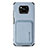 Funda Silicona Carcasa Ultrafina Goma con Magnetico S01D para Xiaomi Poco X3 Azul