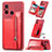 Funda Silicona Carcasa Ultrafina Goma con Magnetico S01D para Xiaomi Redmi 12C 4G Rojo