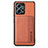 Funda Silicona Carcasa Ultrafina Goma con Magnetico S01D para Xiaomi Redmi Note 12 4G Marron