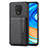 Funda Silicona Carcasa Ultrafina Goma con Magnetico S01D para Xiaomi Redmi Note 9 Pro Max Negro