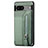 Funda Silicona Carcasa Ultrafina Goma con Magnetico S02D para Google Pixel 7a 5G Verde