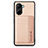 Funda Silicona Carcasa Ultrafina Goma con Magnetico S02D para Realme C33 Oro