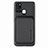 Funda Silicona Carcasa Ultrafina Goma con Magnetico S02D para Samsung Galaxy A21s Negro