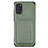 Funda Silicona Carcasa Ultrafina Goma con Magnetico S02D para Samsung Galaxy A31 Verde