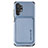 Funda Silicona Carcasa Ultrafina Goma con Magnetico S02D para Samsung Galaxy A32 4G Azul