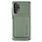 Funda Silicona Carcasa Ultrafina Goma con Magnetico S02D para Samsung Galaxy A32 5G Verde