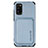 Funda Silicona Carcasa Ultrafina Goma con Magnetico S02D para Samsung Galaxy A41 Azul