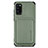 Funda Silicona Carcasa Ultrafina Goma con Magnetico S02D para Samsung Galaxy A41 Verde