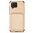 Funda Silicona Carcasa Ultrafina Goma con Magnetico S02D para Samsung Galaxy A42 5G Oro