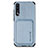 Funda Silicona Carcasa Ultrafina Goma con Magnetico S02D para Samsung Galaxy A70 Azul