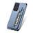 Funda Silicona Carcasa Ultrafina Goma con Magnetico S02D para Samsung Galaxy A72 4G Azul