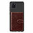 Funda Silicona Carcasa Ultrafina Goma con Magnetico S02D para Samsung Galaxy A81 Marron