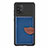 Funda Silicona Carcasa Ultrafina Goma con Magnetico S02D para Samsung Galaxy A91 Azul