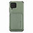 Funda Silicona Carcasa Ultrafina Goma con Magnetico S02D para Samsung Galaxy F62 5G Verde